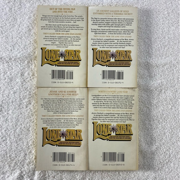 Vintage Lone Star Action Western Romance Novel x4 - Picture 6 of 15